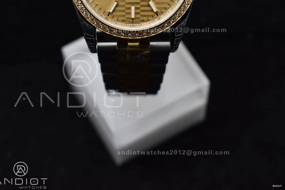 VS 1:1 DateJust Edition Packable Best Bracelet 36 on Dial 904L VSF Textured YG Steel SS 575 Jubilee 126283rbr 0704